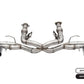Corsa 2020-2025 Chevrolet Corvette C8 RWD 3in Track Cat-Back Delete Exhaust w/4.5in CF Black PVDTips - 21104CFBLK