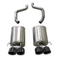 Corsa 2009-2013 Chevrolet Corvette (C6) 6.2L Black Sport Axle-Back Exhaust w/4.5in Tips - 21011BLK