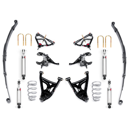 QA1 82-03 Chevy S10 2WD Drag Kit (2-4in/3in Drop) - Level 2 - DK02-GMS1
