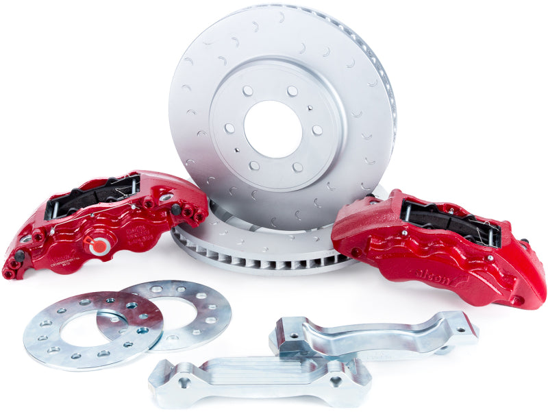 Alcon 09-20 F-150/Raptor Gen1-2 347x36mm Rotors 6-Piston Red Front Brake Kit Requires alcAC011507NAN - ALABKF1559BE11