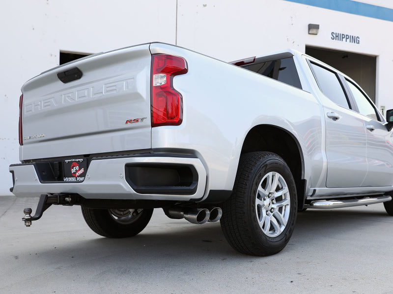 aFe Rebel XD Series 3 IN 304 Stainless Steel DPF-Back Exhaust w/Dual Polished Tips - 49-34145-P