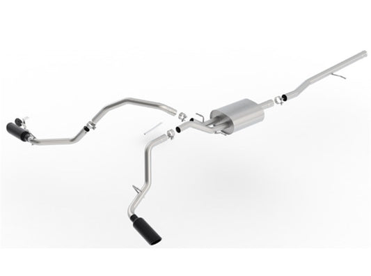 Borla 14-18 Chevrolet Silverado 1500 AT/MT 4DR SS S-Type Catback Exhaust Black Chrome Tip - 140545BC
