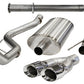 Corsa 2011-2014 Ford F-150 Raptor 6.2L V8 145in Wheelbase Polished Xtreme Cat-Back Exhaust - 14760