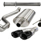 Corsa 2011-2014 Ford F-150 Raptor 6.2L V8 133in Wheelbase Black Xtreme Cat-Back Exhaust - 14759BLK