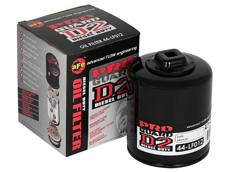 aFe Pro GUARD D2 Oil Filter 07-14 GM Trucks V8 4.8L/5.3L/6.0L/6.2L (4 Pack) - 44-LF012-MB