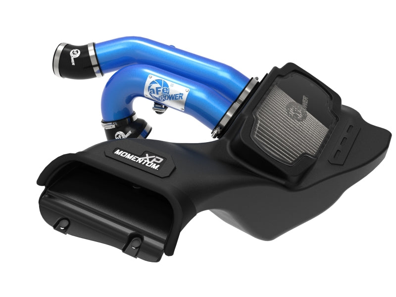 aFe 21-22 Ford F-150 Raptor V6-3.5L(tt) Momentum XP Cold Air Intake System Blue w/ Pro Dry S Filter - 50-30072DL