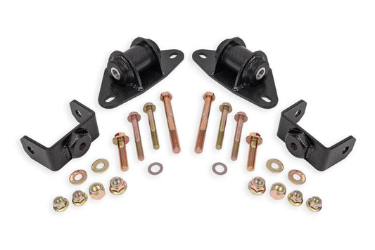 BMR 14-19 Chevrolet Corvette Motor Mount Kit - Black Hammertone - MM571H