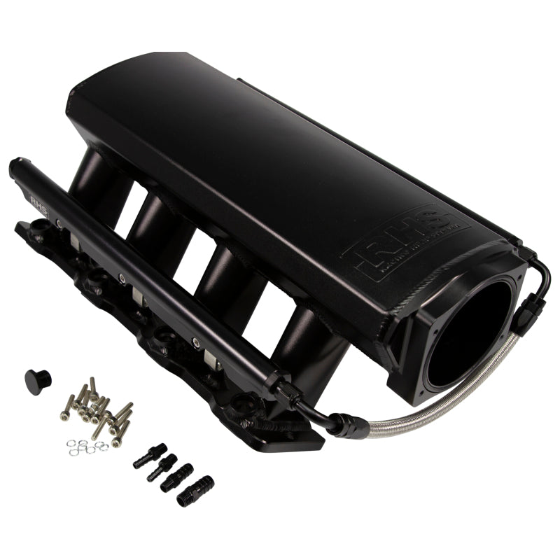 Fast Intake Manifold, Rhs Sheet Met Al, Ls Cathedral Port, Black W/ Fuel Rail Kit - 10902