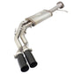 aFe Rebel Series Exhaust SS Front Side Exit CB w/ Black Tips 10-14 Ford F150 Ecoboost V8 6.2L - 49-43071-B