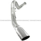 aFe Atlas 5in DPF-Back Aluminized Steel Exh Sys, Ford Diesel Trucks 11-14 v8-6.7L (td) Polished tip - 49-03055-P