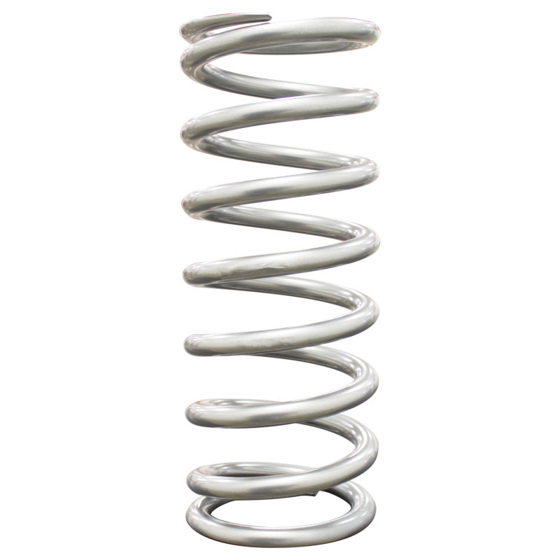 QA1 4-1/8in ID Tapered High Travel Spring - 11in Length x 250lbs/in - Silver Powder Coated - 11HTBF250