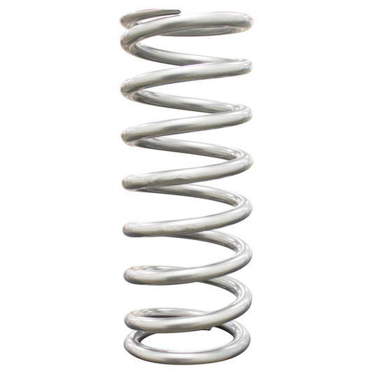 QA1 4-1/8in ID Tapered High Travel Spring - 11in Length x 300lbs/in - Silver Powder Coated - 11HTBF300