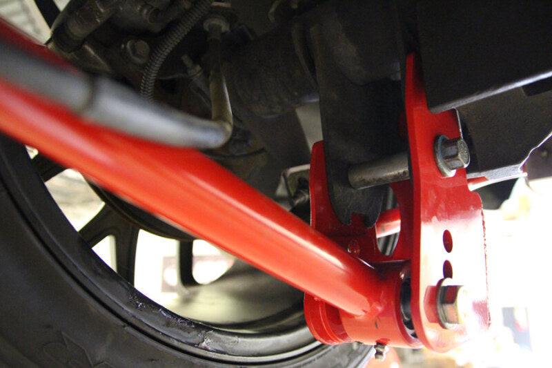 UMI Performance 05-14 Ford Mustang Rear Control Arm Relocation Brackets- Bolt In - 1060-R