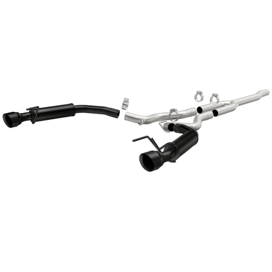 MagnaFlow Cat-Back 15-16 Ford Mustang 2.3L L4 Competition SS 3in Dual Split Rear 4.5in Black Tips - 19256