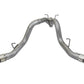 aFe Large Bore-HD 4in 409-SS DPF-Back Exhaust w/Dual Polished Tips 2017 GM Duramax V8-6.6L (td) L5P - 49-44086-P