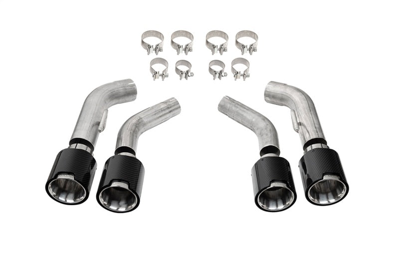 Corsa 2016-2024 Chevrolet Camaro SS / ZL1 Carbon Fiber 4.5in Twin Tip Kit - 21835CF