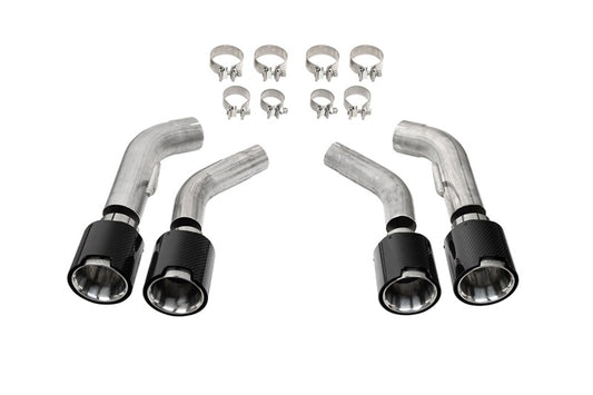 Corsa 2016-2024 Chevrolet Camaro SS / ZL1 Carbon Fiber 4.5in Twin Tip Kit - 21835CF
