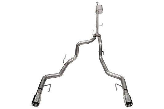 Corsa 2022-2024 2023 Ford F-150 SuperCrew/5.5ft Bed 5.0L V8 Sport Cat-Back Dual Rear Exit-Polished - 21184