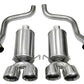 Corsa 2009-2013 Chevrolet Corvette C6 6.2L V8 Polished Xtreme Axle-Back Exhaust - 14470