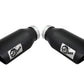 aFe Large Bore-HD 4in 409 Stainless Steel DPF-Back Exhaust w/Black Tip 15-16 Ford Diesel V8 Trucks - 49-43122-B
