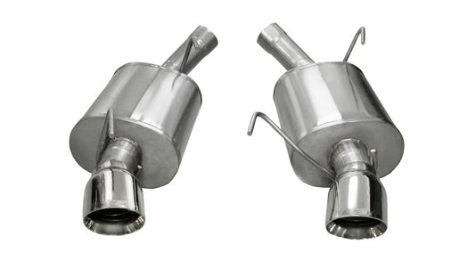 Corsa 2005-2010 Ford Mustang Shelby GT500 5.4L V8 Polished Sport Axle-Back Exhaust - 14311