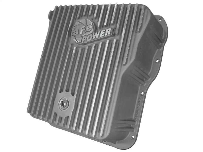 aFe Transmission Pan Cover (Raw); GM Diesel Trucks 01-14 V8-6.6L (td) - 46-70070