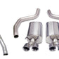Corsa 06-11 Chevrolet Corvette C6 Z06/ZR1 Sport Cat-Back Dual Rear Exit w/ Twin 4.0in Black Tips - 14164CB1