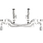 aFe MACH Force-Xp 3in to 2-1/2in 304SS Cat-Back (No Muff.) 2020 Chevy Corvette 6.2L- Polished Tip - 49-34127NM-P