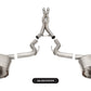 Corsa 2015-2020 Ford Mustang GT350/R 5.2L V8 Dual Rear Cat-Back- Stainless Dual Rear Exit - 21096