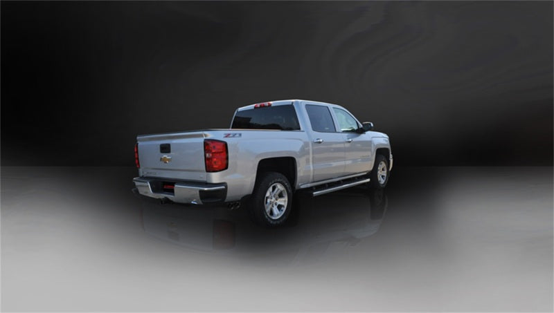 Corsa 14-19 GMC Sierra/Chevy Silv 1500 Reg. Cab/Long Bed 5.3L V8 Black Sport Single Side CB Exhaust - 14872BLK