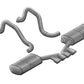 Corsa 1997-2004 Chevrolet Corvette C5 Z06 5.7L V8 Polished Sport Axle-Back Exhaust - 14139