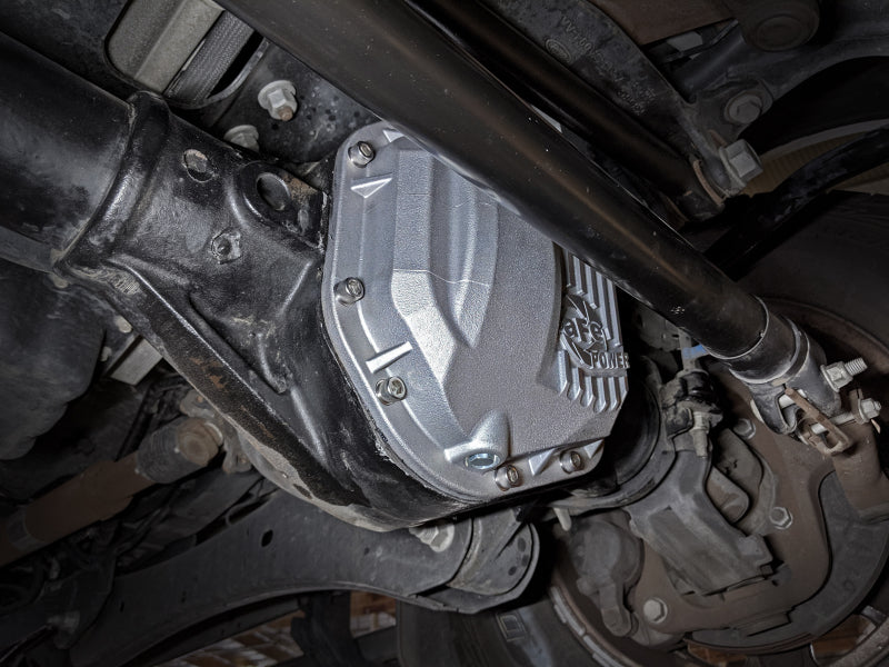 aFe Street Series Dana 60 Front Differential Cover Raw w/ Machined Fins 17-20 Ford Trucks (Dana 60) - 46-71100A