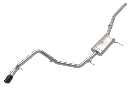 aFe 22-23 Ford Maverick EcoBoost L4 2.0L(t) Vulcan Series 2-1/2in 304 SS Cat-Back w/ Black Tip - 49-33145-B