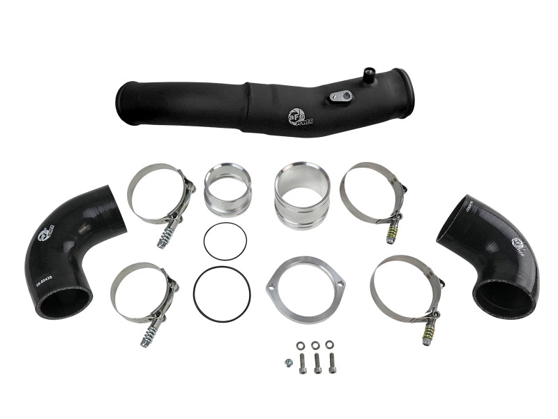 aFe 2020 Toyota Supra 3.0L 3in Black Intercooler Tube - Hot - 46-20398-B