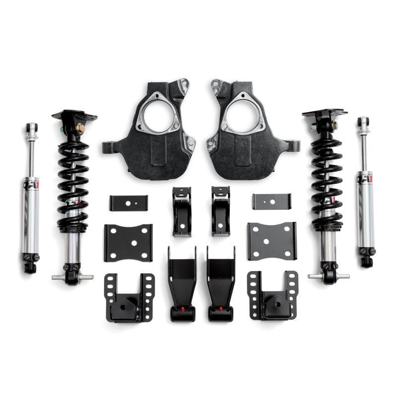 QA1 14-18 Chevy Silverado 2WD Dual Adjustable 4-6in Lowering Kit w/ Spindles - LK22-GMT03