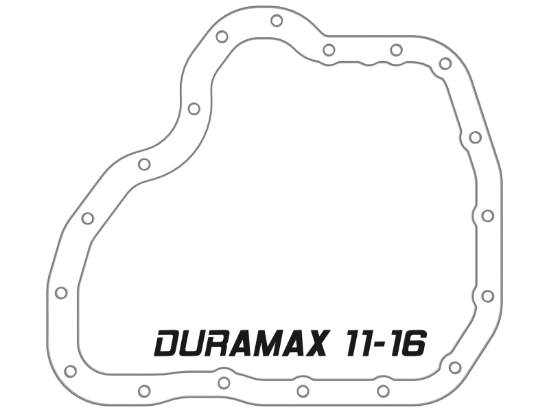 aFe 011-16 GM Diesel Trucks V8-6.6L LML Engine Oil Pan Black POWER Pro Series w/ Machined Fins - 46-71080B