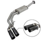 aFe Rebel Exhausts 3in SS Cat-Back 15-16 Ford F-150 EcoBoost V6 2.7/3.5L V8 5.0L w/ Black Tips - 49-43081-B