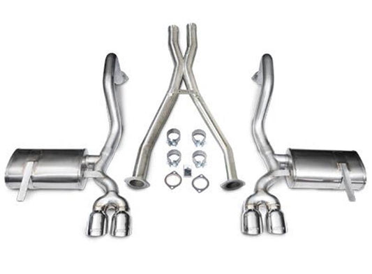 Corsa 1997-2004 Chevrolet Corvette C5 Z06 5.7L V8 Polished Xtreme Cat-Back + XO Exhaust - 14114