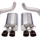 Corsa 2006-2013 Chevrolet Corvette C6 Z06 7.0L V8 Black Sport Axle-Back Exhaust - 14164BLK