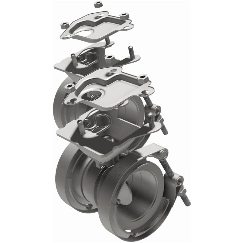 MagnaFlow 2018 Ford Mustang V8-5.0LGAS Exhaust Acc - 2.5in ID/OD - 304SS - Integrated V-Band Flanges - 10805