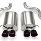 Corsa 2005-2007 Chevrolet Corvette C6 6.0L V8 Black Sport Axle-Back Exhaust - 14169BLK