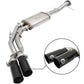 aFe Rebel Exhausts 3in SS Cat-Back 09-14 Ford F-150 4.6/5.0/5.4L w/ Black Tips - 49-43080-B