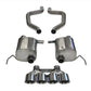 Corsa 17-19 Chevy Corvette Z06 (Grand Sport Only) 3in Axle Back Xtreme Exhaust Pol Quad 4.5in Tip - 14766