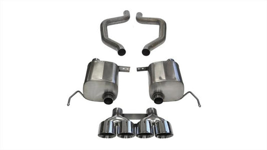 Corsa 17-19 Chevy Corvette Z06 (Grand Sport Only) 3in Axle Back Xtreme Exhaust Pol Quad 4.5in Tip - 14766