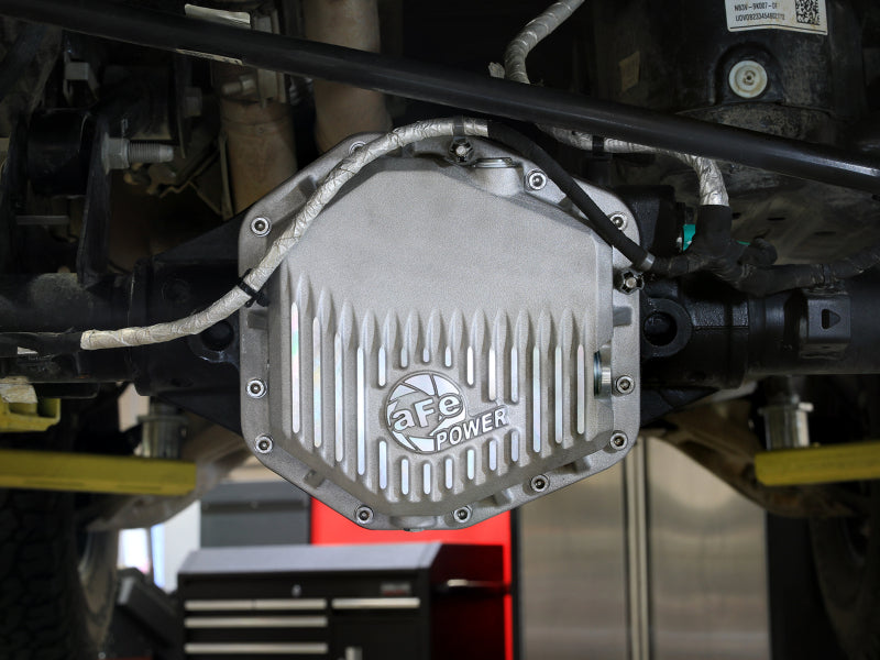 aFe 22-25 Ford Bronco Raptor V6 Rear Diff Cover - Raw w/ Machined Fins - 46-71460A