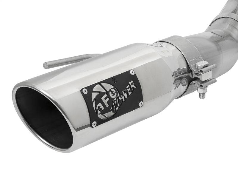 aFe MACHForce-XP 3in to 3-1/2in 304 SS Cat-Back Exhaust w/Polished Tips 17-18 Ford F-150 Raptor 3.5L - 49-33094-P