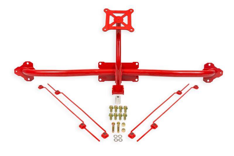 BMR 14-19 Chevrolet Corvette C7 Bolt-On Parachute Mount - Red - PM570R