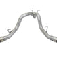 aFe ATLAS 4in DPF-Back Alum Steel Exhaust System w/Dual Exit Polished Tip 2017 GM Duramax 6.6L (td) - 49-04086-P