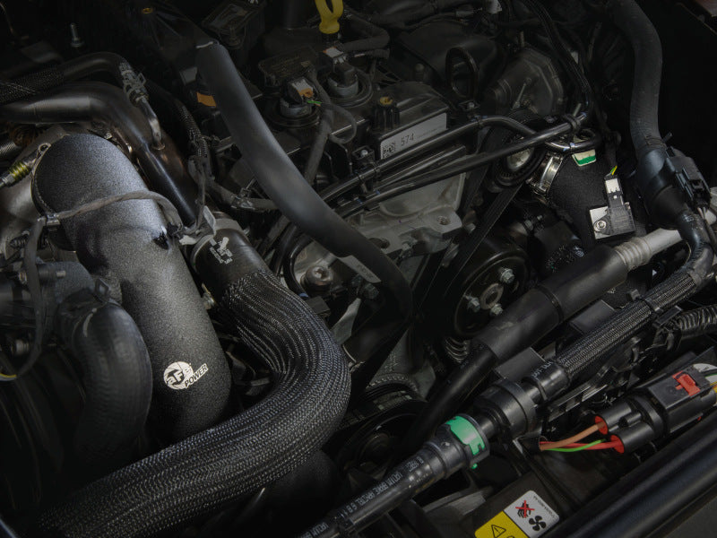 AFE 21-22 Ford Bronco L4-2.3L (t) BladeRunner Alum Hot/Cold Charge Pipe Kit - Black - 46-20574-B