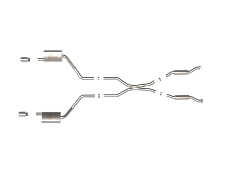 aFe 11-21 Dodge Durango V6-3.6L/V8-5.7L MACH Force-Xp 304 SS Cat-Back Exhaust System w/ Polished Tip - 49-32086-P